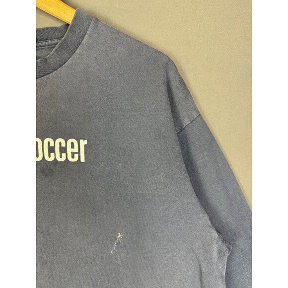 Vintage Y2K Nike Mid Swoosh USA Soccer Long Sleeve Cropped Womens Sports - Picture 9 of 15